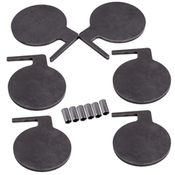 Q235 Steel Target Dueling Tree Kit de bricolaje (6) 6 "X 3/8" Paletas Pivot Tubes en oferta