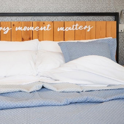 Colcha de Piqué - Aster Azul cama 150 o 160cm - 250x260 cm