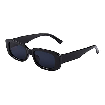 Gafas de sol retro de montura pequeña para hombres y mujeres, de moda, rectangulares, con borde transversal, para todos los partidos