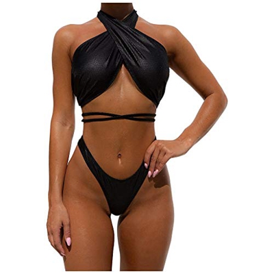 Sylar Bikinis Mujer 2020 Brasileños Push Up con Relleno Conjunto de Bikini Vendaje Sexy Cuero Tanga Traje de Baño de Dos Piezas Ropa de Baño Ropa de P