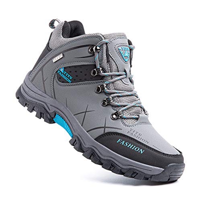 Zapatillas Trekking Hombre Antideslizantes Zapatos de Senderismo Transpirable Botas Montaña Bajas al Aire Libre 4 Gris 39 EU