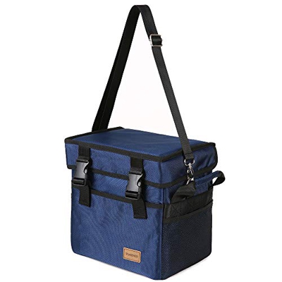 TOMSHOO Bolsa Térmica, Bolsa Nevera Portátil 10L/ 18L/ 28L/ 37L/ 47L/70L Mantener Caliente Bolsa de Almuerzo para Picnic Familiar, Camping, Playa, Via