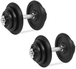 VidaXL Dumbell Set 18 PCS 40 kg características