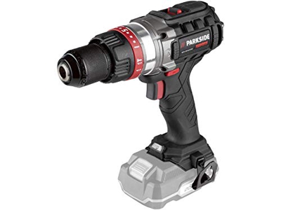 Taladro percutor a batería Parkside PABSP 20- Li X20V, sin escobillas, 2 velocidades, LED (en maletín de transporte, sin batería ni cargador)