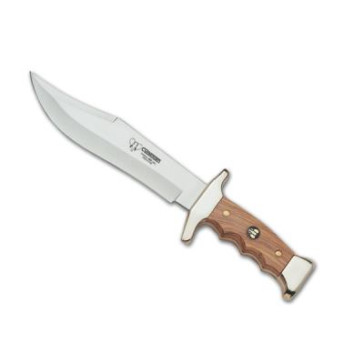 Cuchillo de monte Cudeman 203-L con mango de madera de olivo y hoja de 18 cm.