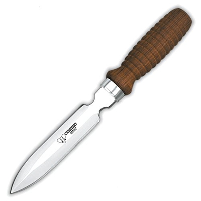 Cudeman Cuchillo Profesional de tauromaquia 802-R con Mango de estamina y Funda de Cuero