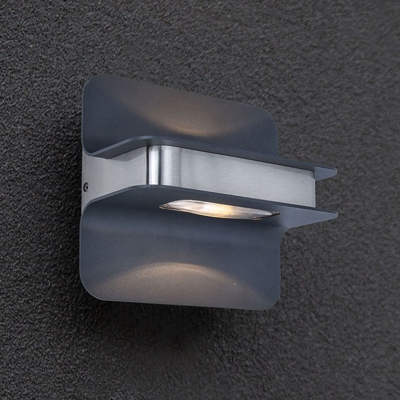 Aplique LED Hill antracita/acero inoxidable 3.000K