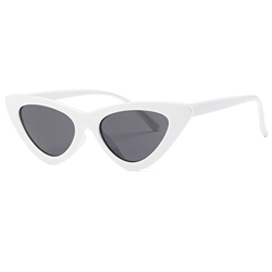 kimorn Ojos De Gato Gafas De Sol Para Mujer Clout Goggles Bisagras De Metal Plástico Marco K0566 (Blanco&Negro) en oferta