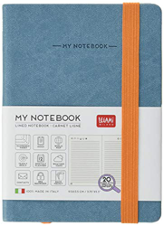 Legami MYNOT0104 - Cuaderno pequeño, diseño de rayas, color azul y gris precio