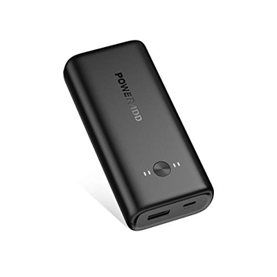 POWERADD Power Bank 10000mAh EnergyCell Neo Batería Externa Carga Rápida(5V/2.4A) Pequeño y Ligero Batería Portátil para Teléfonos Móviles-Negro