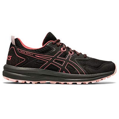 Asics Trail Scout, Sneaker Mujer, Negro/Dried Rose, 39 EU