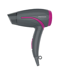 Pritech - Secador de viaje compacto 1000 W con asa plegable con boquilla concentradora, 2 posiciones de velocidad, Protección contra el sobrecalentami en oferta