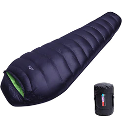 LMR Ultraligero Saco de Dormir Tipo Momia, para Las 4 Temporadas,a Prueba de Agua, Saco de compresión (Negro) en oferta