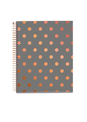 MIQUELRIUS 47717 - Cuaderno A5, tapa dura, 120 Hojas Cuadrícula Interior 4 Colores Topos