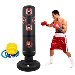 xingletu Saco de boxeo inflable de pie, saco de boxeo de pie libre, bolsa de boxeo para fitness, soporte de torre de 160 cm, bolsa de arena de fitness precio