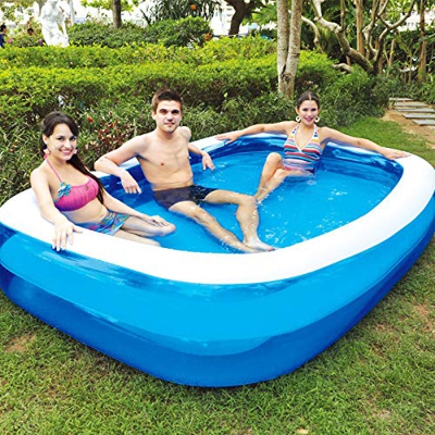 feeilty Piscina Inflable Familiar, Piscina Inflable para Niños Pequeños Piscina Infantil Piscina Cuadrada Engrosada De Gran Tamaño