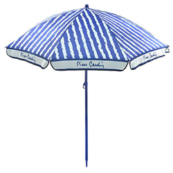 Pierre Cardin, Celeste Linea Haiti - Sombrilla de playa Portofino, rayos en Paragón, poste de acero, algodón, 200 cm características