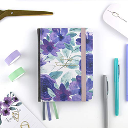 Agenda 2021 Violeta - Semana Vista - 224 Páginas - Tamaño A6-12,5 x 17 cm características