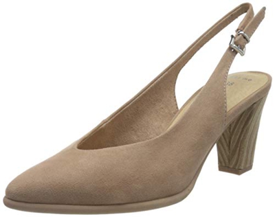 Marco Tozzi 2-2-29601-24, Sandalias de Talón Abierto Mujer, Beige (Nude 408), 38 EU
