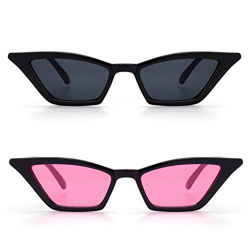 GQUEEN Gafas Vintage Clout Lentes de sol tipo ojo de gato Estilo a la moda y con protección UV lentes tipo Kurt Cobain,GQS8 características