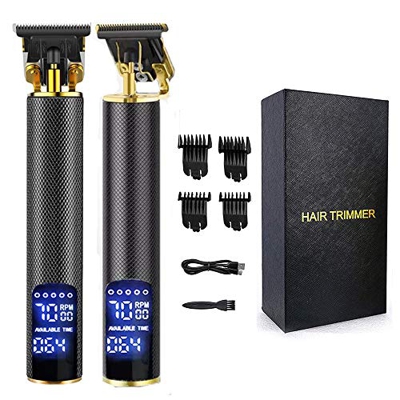 Nanssigy Cortapelos Hombre Profesional Recortadora Eléctrica para Hombres,Pantalla LCD Cortadora de Cabello,Máquina Cortapelo,Carga USB Máquina Cortar