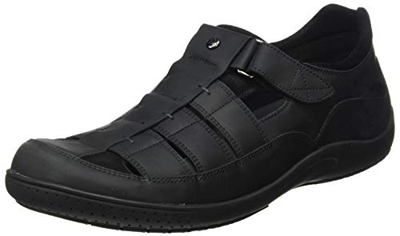 Panama Jack Meridian Basics, Sandalias Punta Cerrada Hombre, Negro (Negro C3), 40 EU