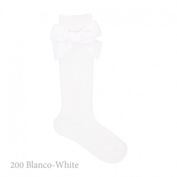 Calcetín Alto Lazo Grande Terciopelo Condor. 200-blanco 4 en oferta