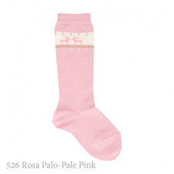 Calcetín Alto Niños Fantasía Cenefa Renos Cóndor. 526-rosa Palo 00 características