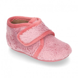 Botita Casa Niños En Lana Nepal Sin Cordones. 19 Rosa Maquillaje en oferta
