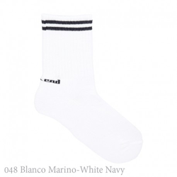Calcetín Corto Sport Puño Rayas Condor. 12 048-blanco Marino en oferta