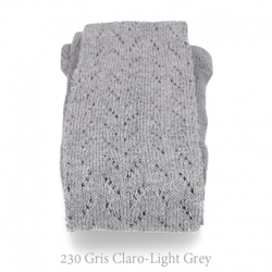 Leotardo Calado Cálido Crochet Condor. 230-gris Claro 4 en oferta