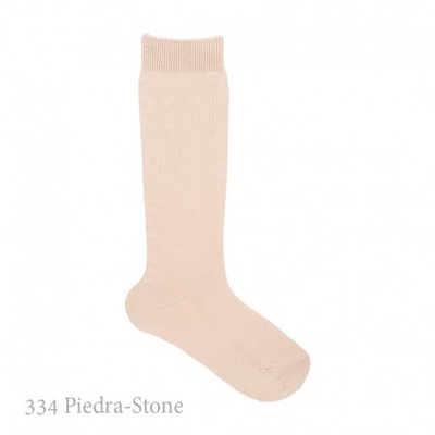 Calcetín Alto Básico Liso Condor. 334-piedra 10