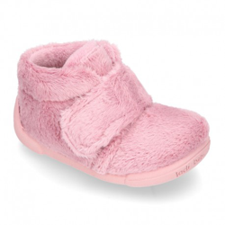 Botita Casa Niños Sin Cordones En Lana Con Puntera Y Talonera Reforzada. 27 Rosa Maquillaje precio