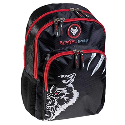 Busquets Mochila Escolar Doble Bestial Wolf