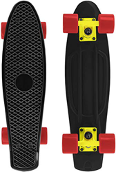 Skateboard 55cm/22inch para Principiantes Adultos y Niños, Mini Cruiser Retro Skateboard con All-in-One Skate 4 PU Ruedas (Negro) en oferta