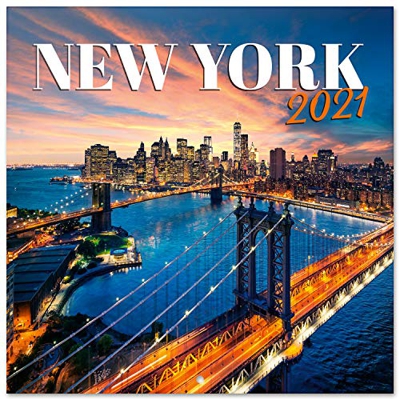 ERIK - Calendario de pared 2021 Nueva York, 30x30 cm