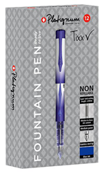Platignum Tixx – Pluma estilográfica (12 unidades), color azul en oferta