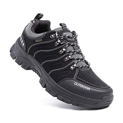 Zapatillas Trekking Hombre Antideslizantes Zapatos de Senderismo Transpirable Botas Montaña Bajas al Aire Libre 2 Negro Talla 43 EU en oferta