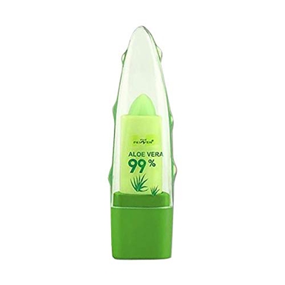 Soolike Bálsamo Labial 99% Aloe Vera Jabón, Temperatura Cambio De Color Lápiz Labial Imprimación,Hidratante e Impermeabilizante, Exfoliante Hidratació