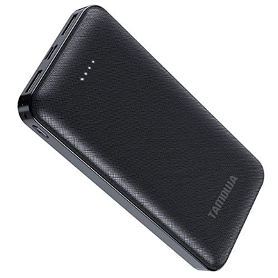 TAMOWA Bateria Externa Movil 20000mah Carga Rapida, USB-C Power Bank con PD 18W Power Delivery, Cargador Portátil Móvil con 3 Salida y 2 Entrada para 