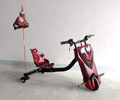 Oviboard.es Derrapador eléctrico Multicolor/Blanco/Rosa - 15km de autonomía (Rojo)