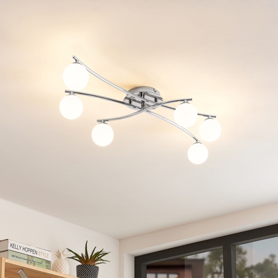 Lindby Chrissy plafón, 6 luces