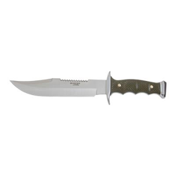 Cuchillo de monte con cachas de zamak - abs, hoja de 21 cm, 340 gramos, con funda de camuflaje, Joker CF92 + tarjeta multiusos de regalo precio