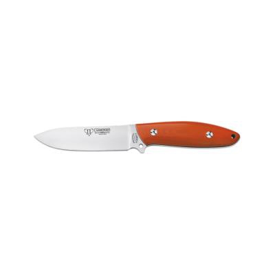 Cuchillo de caza Cudeman Corbett 256-J - Color naranja + tarjeta multiusos y pañuelo