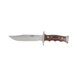 Cuchillo con puño de zamak - stamina Joker, hoja de 17 cm, PESO  323 gr, funda de cuero, CR91 + tarjeta multiusos de regalo en oferta