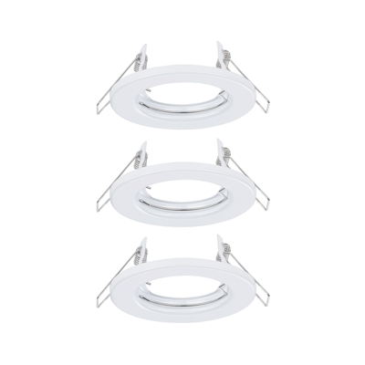 Paulmann empotrada GU10 set 3 ud, rígido, blanco