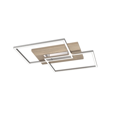 Plafón LED Panamá S, roble blanqueado