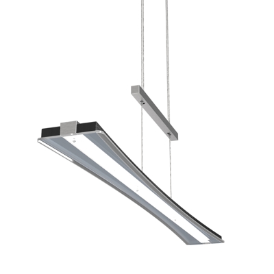 Lámpara colgante LED Panamá, roble negro