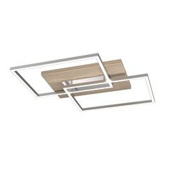 Plafón LED Panamá L, roble blanqueado en oferta