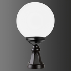 Baliza 1141 con pantalla esférica, negro/blanco características